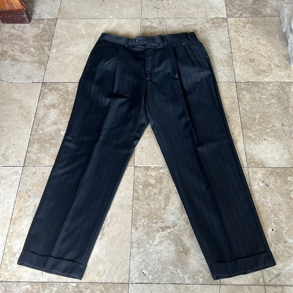 Corneliani men’s suit Italian made perfect condition. Black pin stripe - Picture 13 of 16